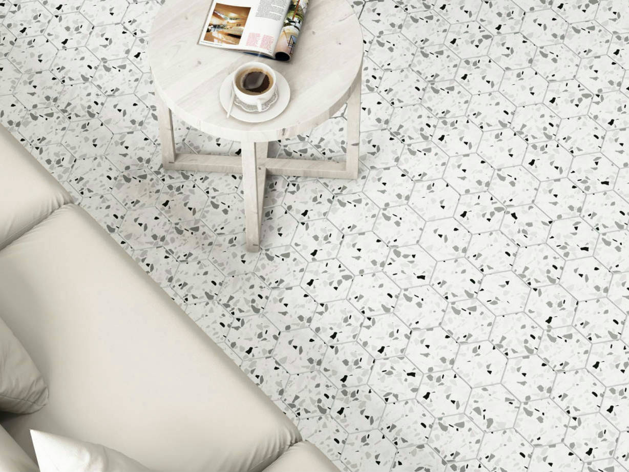 Altea 5.5X6.3” White Hexagon | Gemini Tile and Marble