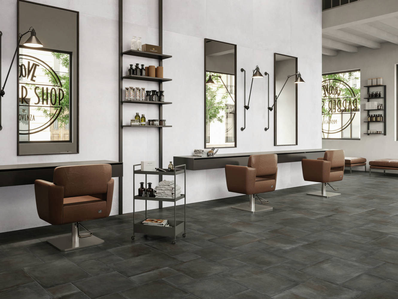 Charleston Palms Steel Modular 3 | Gemini Tile and Marble