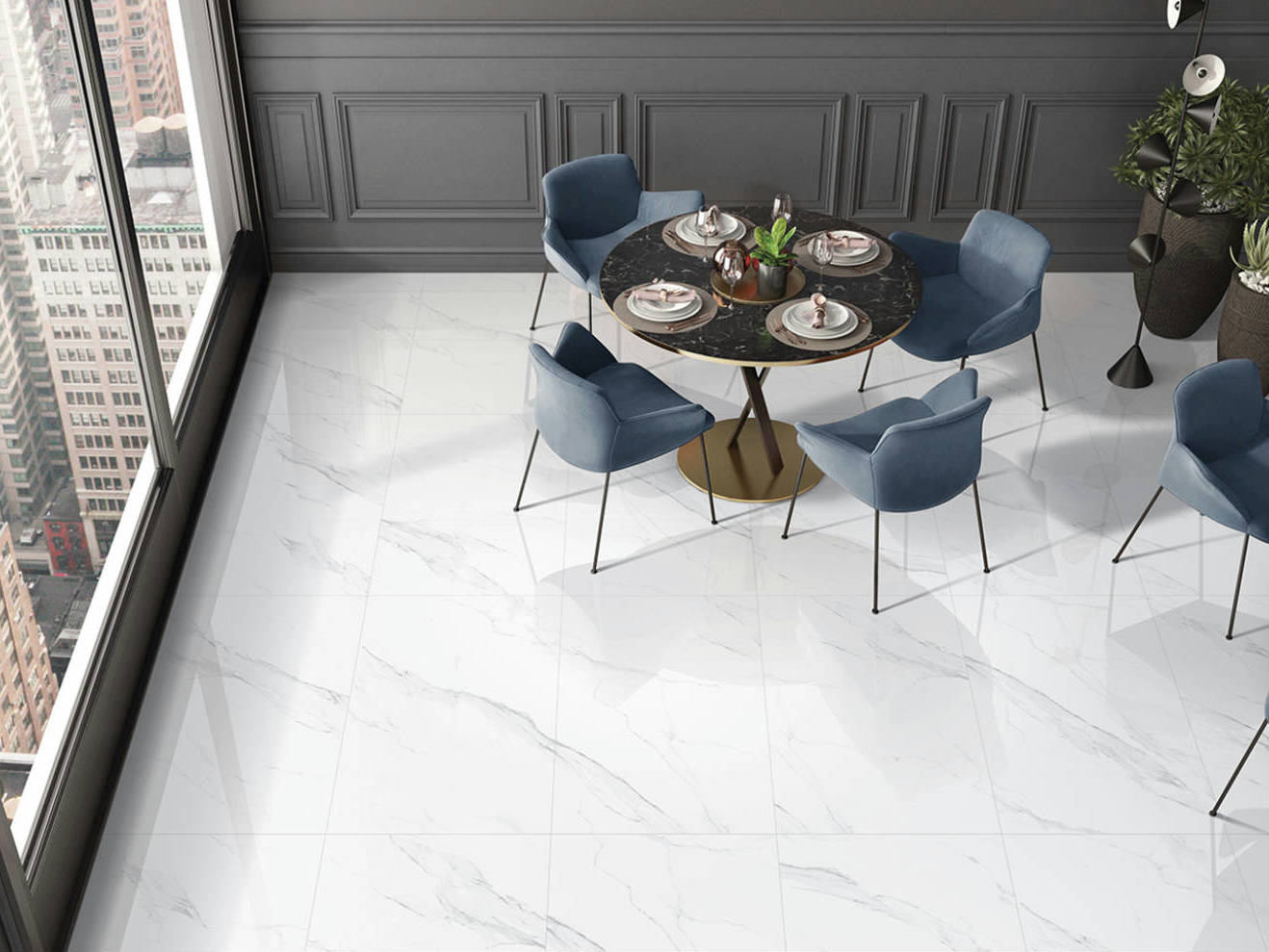 Treasure Statuario 24x48 Polished | Tile Masters