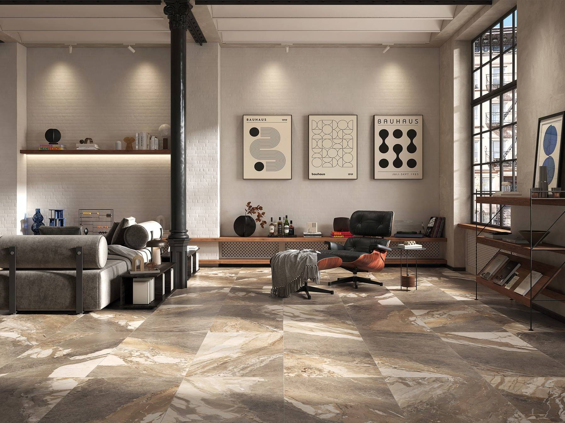 Dynasty Taupe Polished/Matte 24x48 1 | Tile Masters