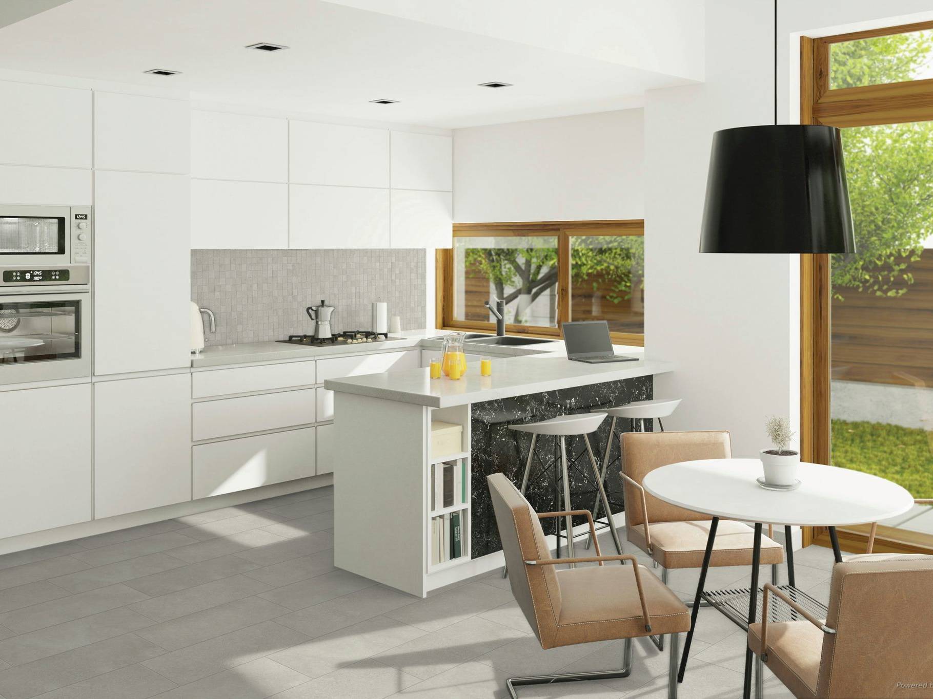 Madison 12x24 and 2x2 Glacier Matte 2 | Tile Masters