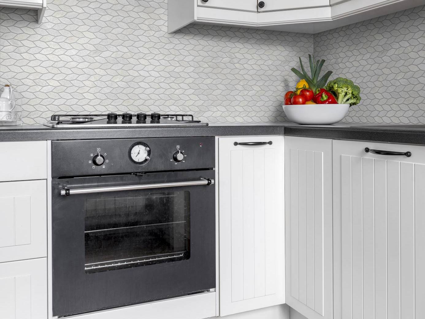 Elongated Hexagon White  | Tile Masters