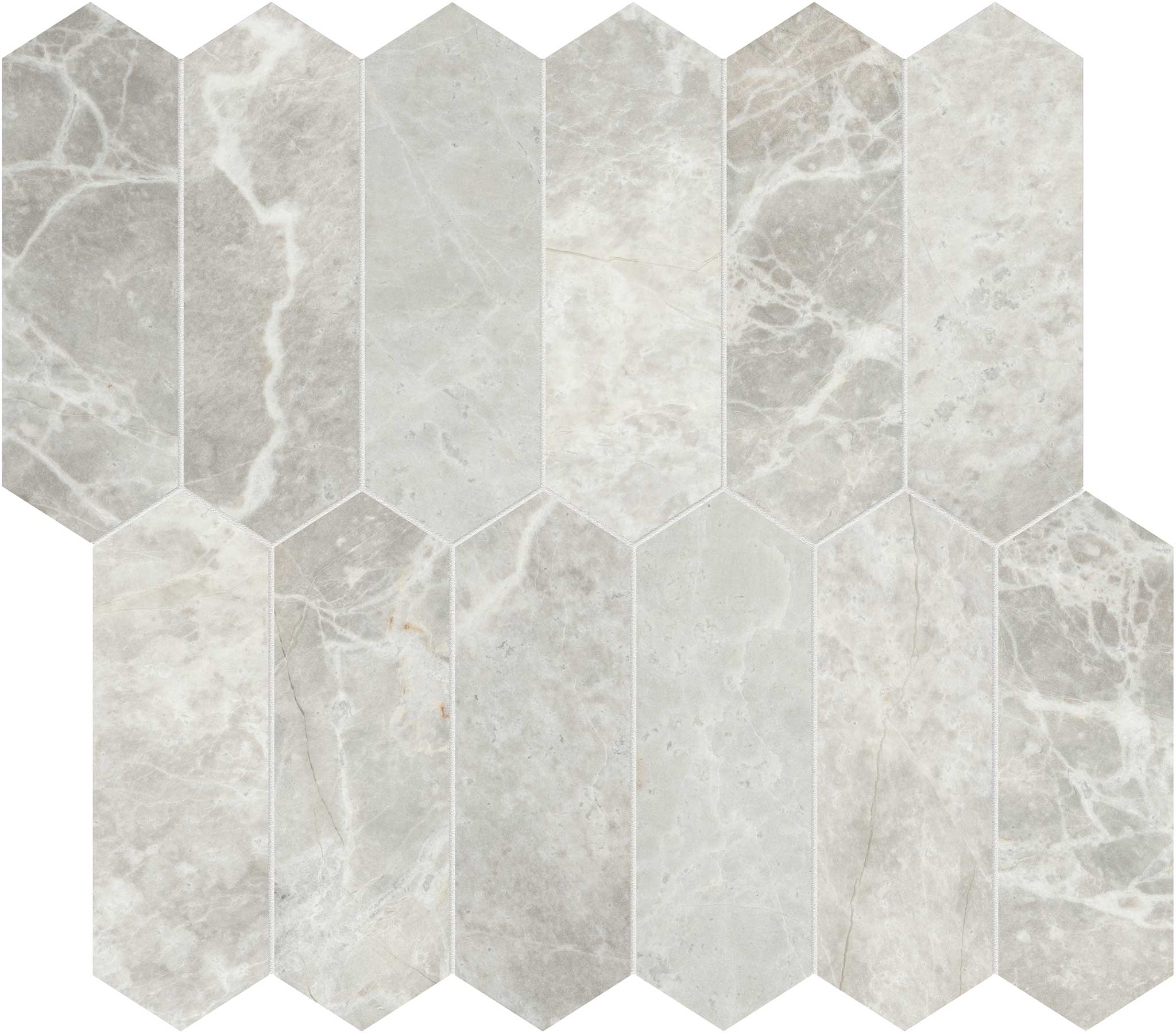 Apollo Argento 2x6 Picket Mosaic | Tile Masters