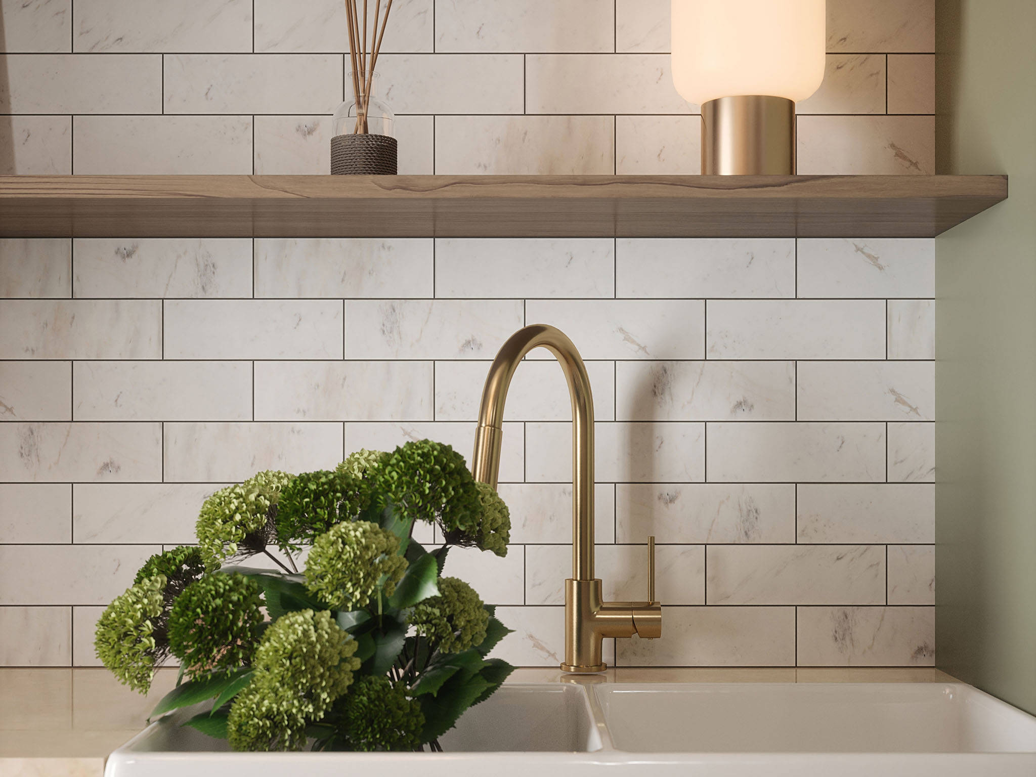 Camellia Field Tile | Tile Masters