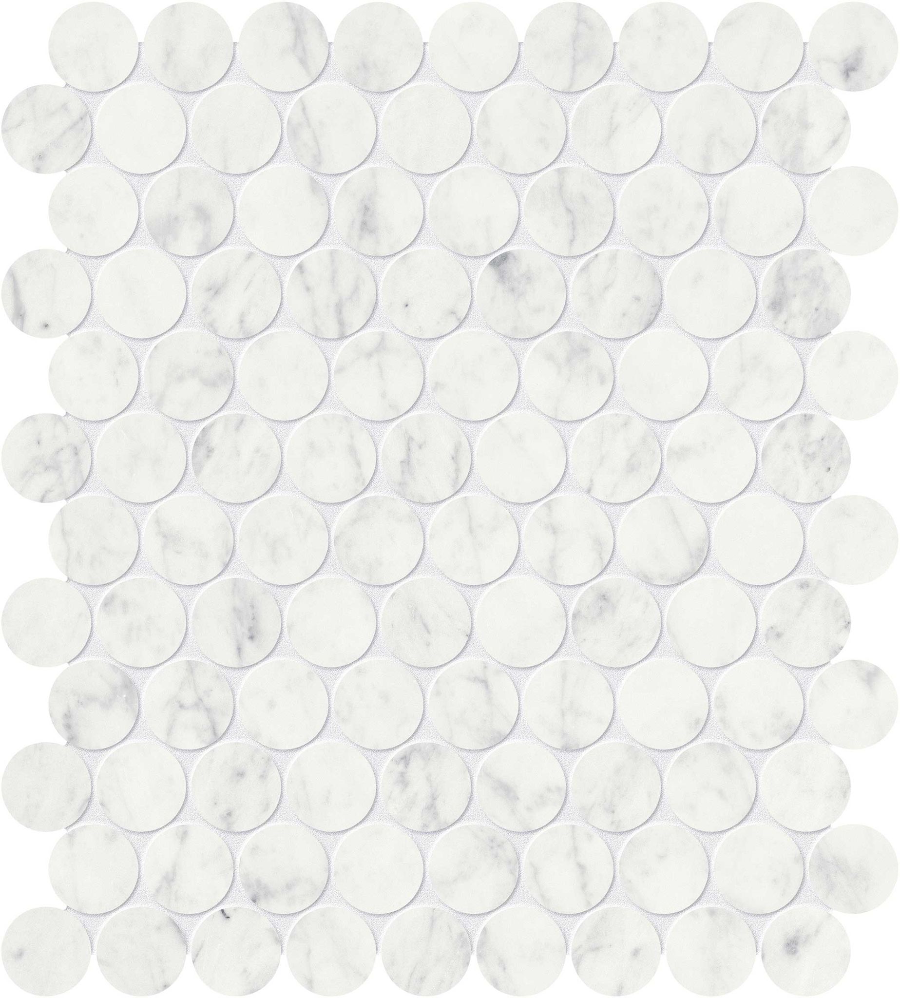 Eterna Bianco 1.25 Honed Penny Round Mosaic | Tile Masters