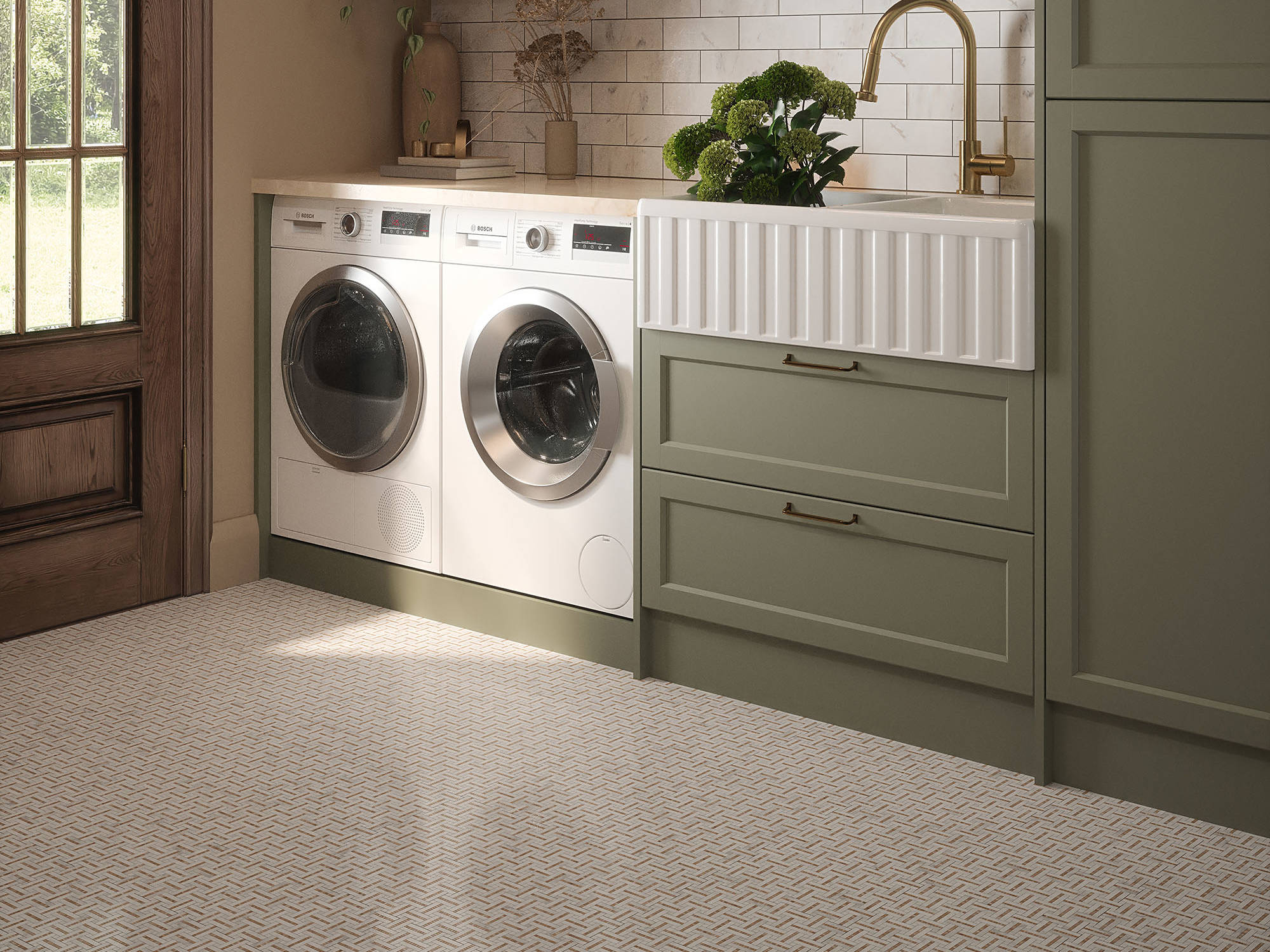 Gazebo Cream Mosaic | Tile Masters