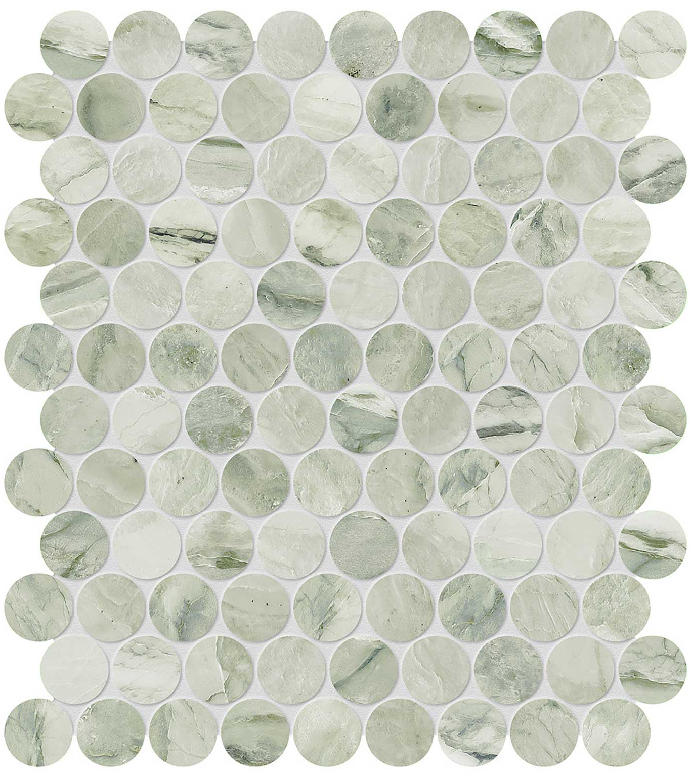 Moscato Argento 1.25 Penny Round Mosaic | Tile Masters