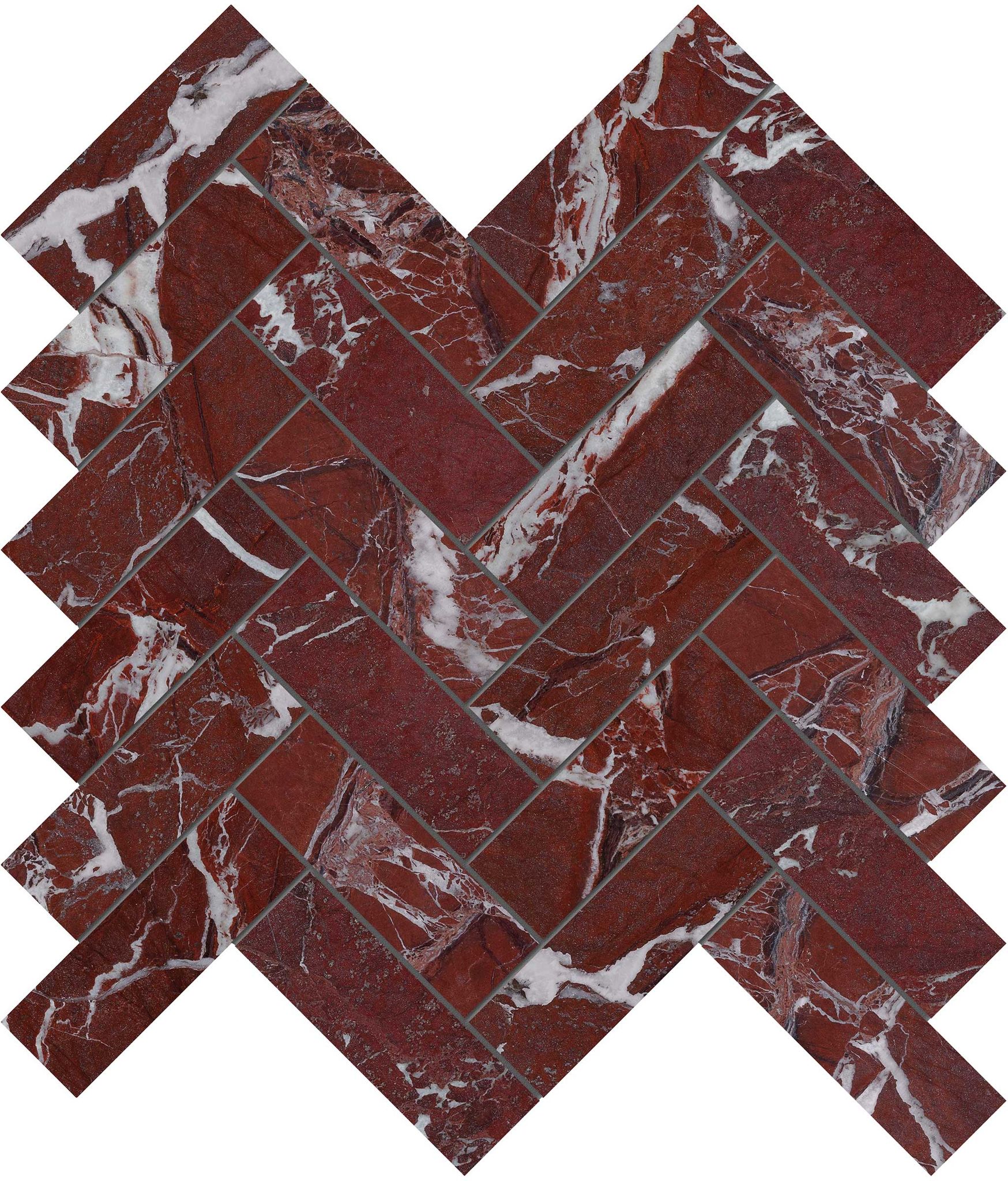 Tuscano Rosso 1.25x4 Herringbone Mosaic | Tile Masters