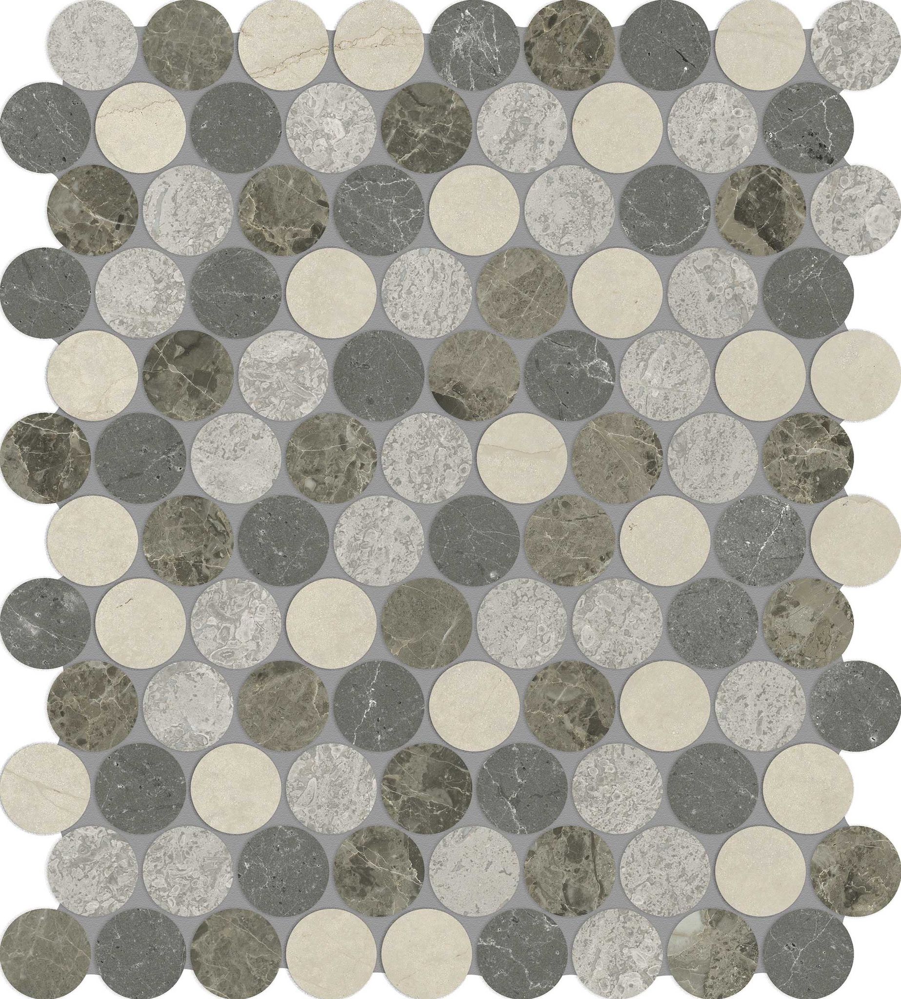 Utopio 1.25 Penny Round Terra Mosaic | Tile Masters