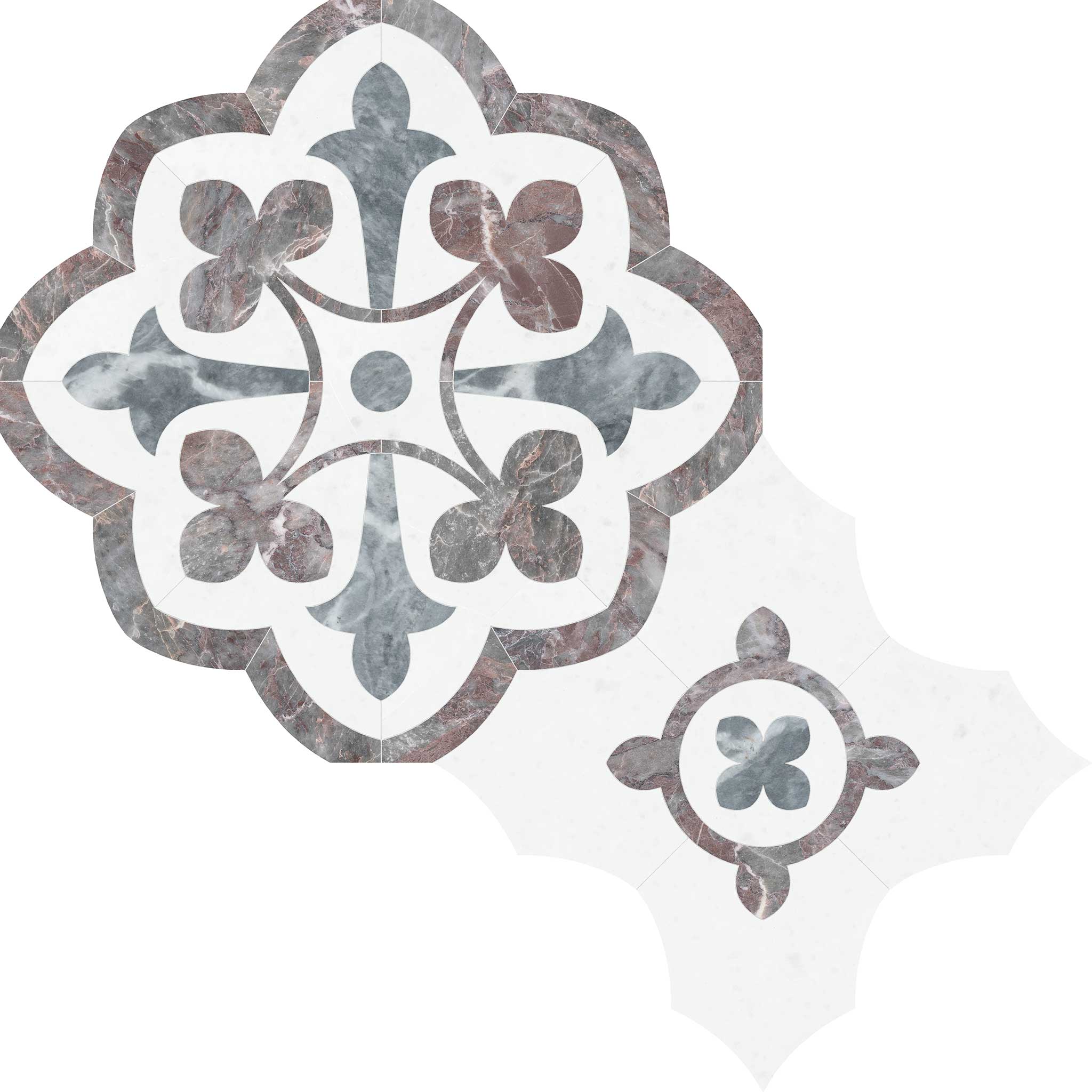 Utopio Fleur Blush Mosaic | Tile Masters