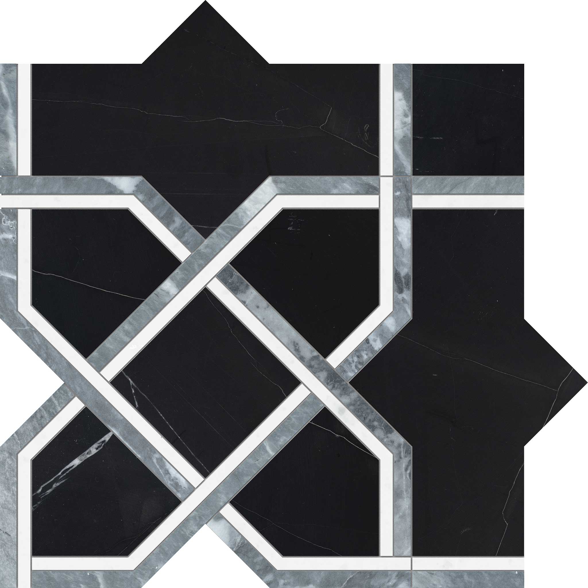 Utopio Madina Monochromo Mosaic | Tile Masters