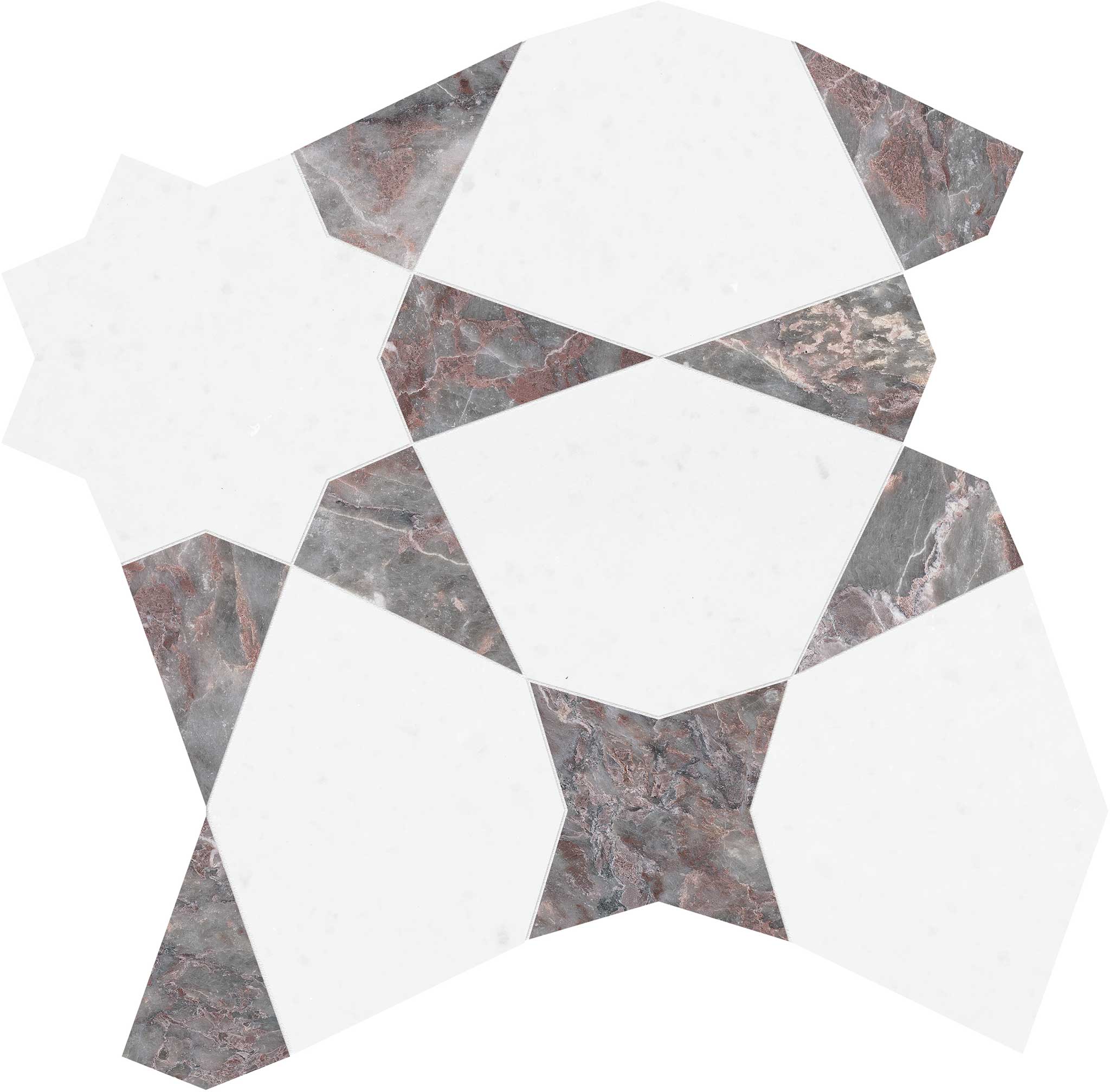 Utopio Stellar Burgundy Mosaic | Tile Masters
