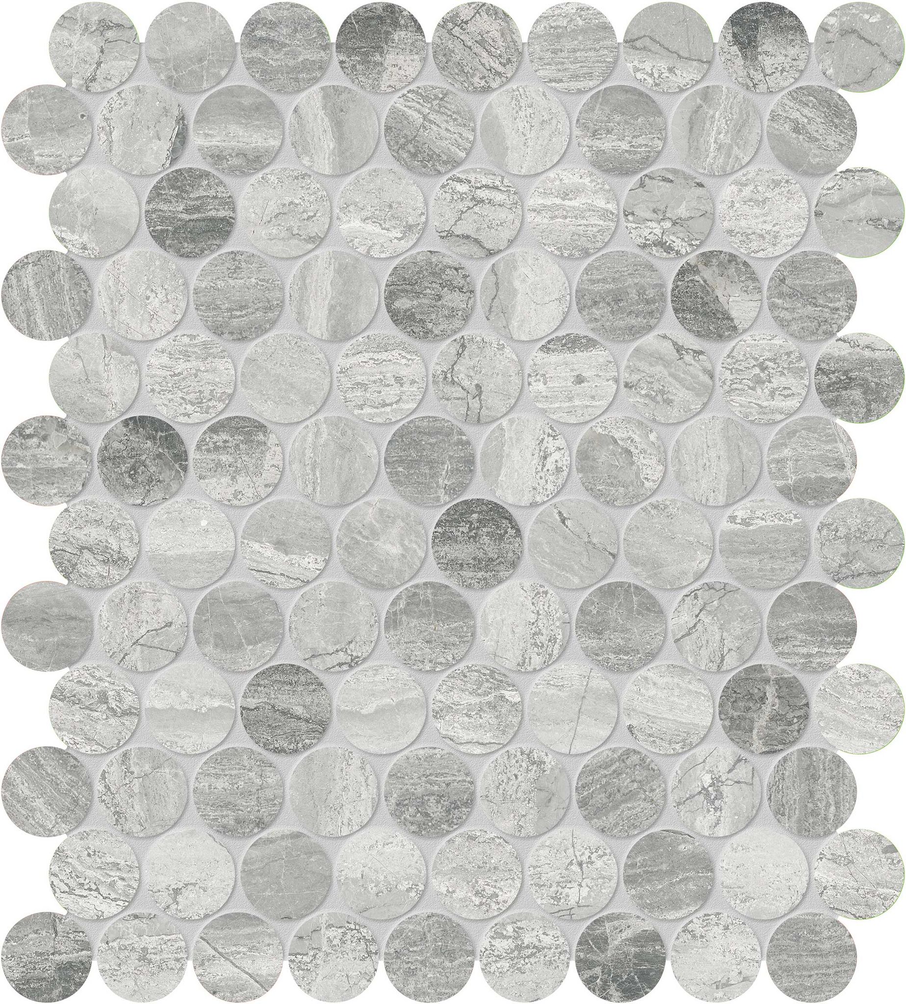 Volcana Notte 1.25 Penny Round Mosaic | Tile Masters