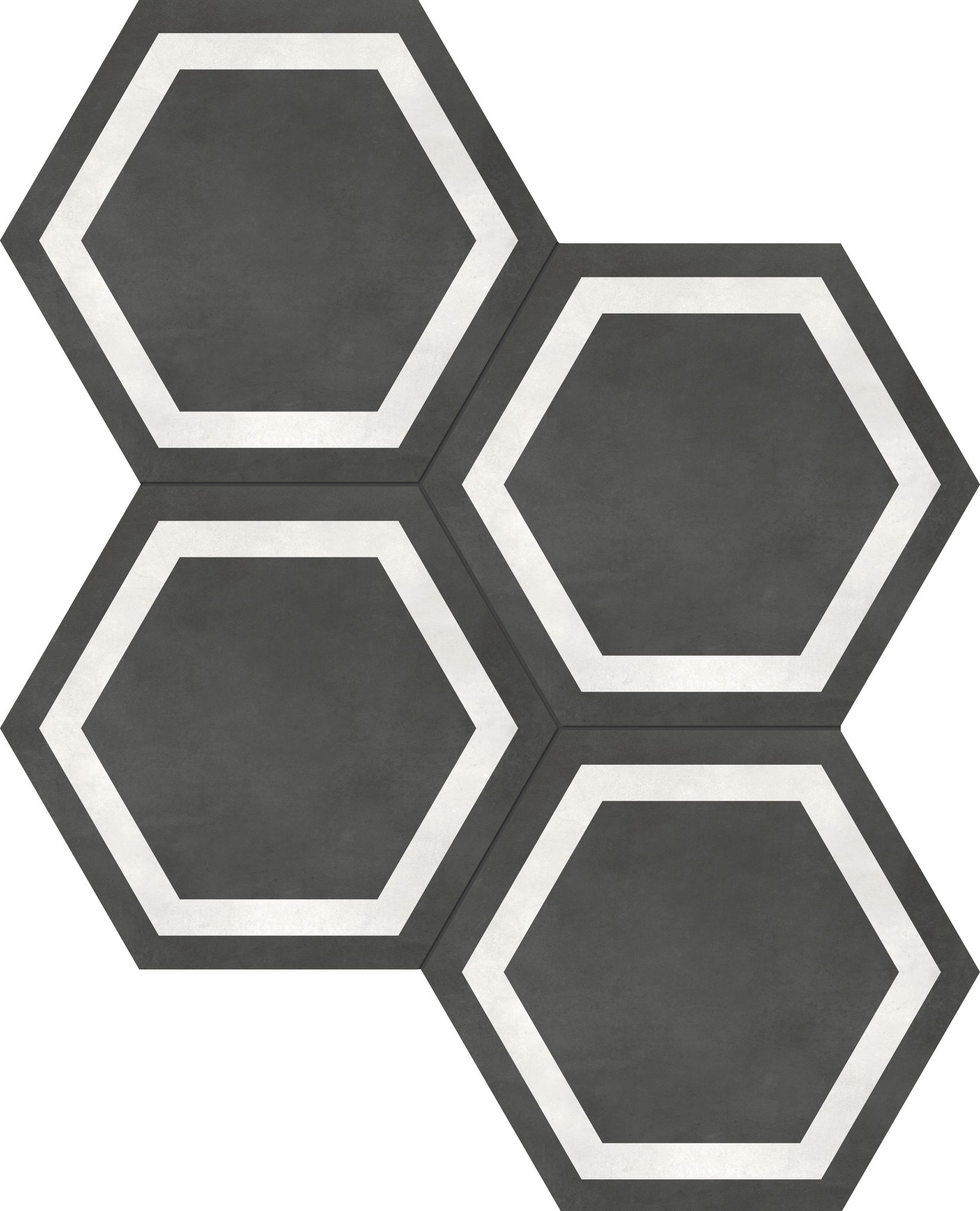 Form 7" Hexagon Frame Graphite | Tile Masters