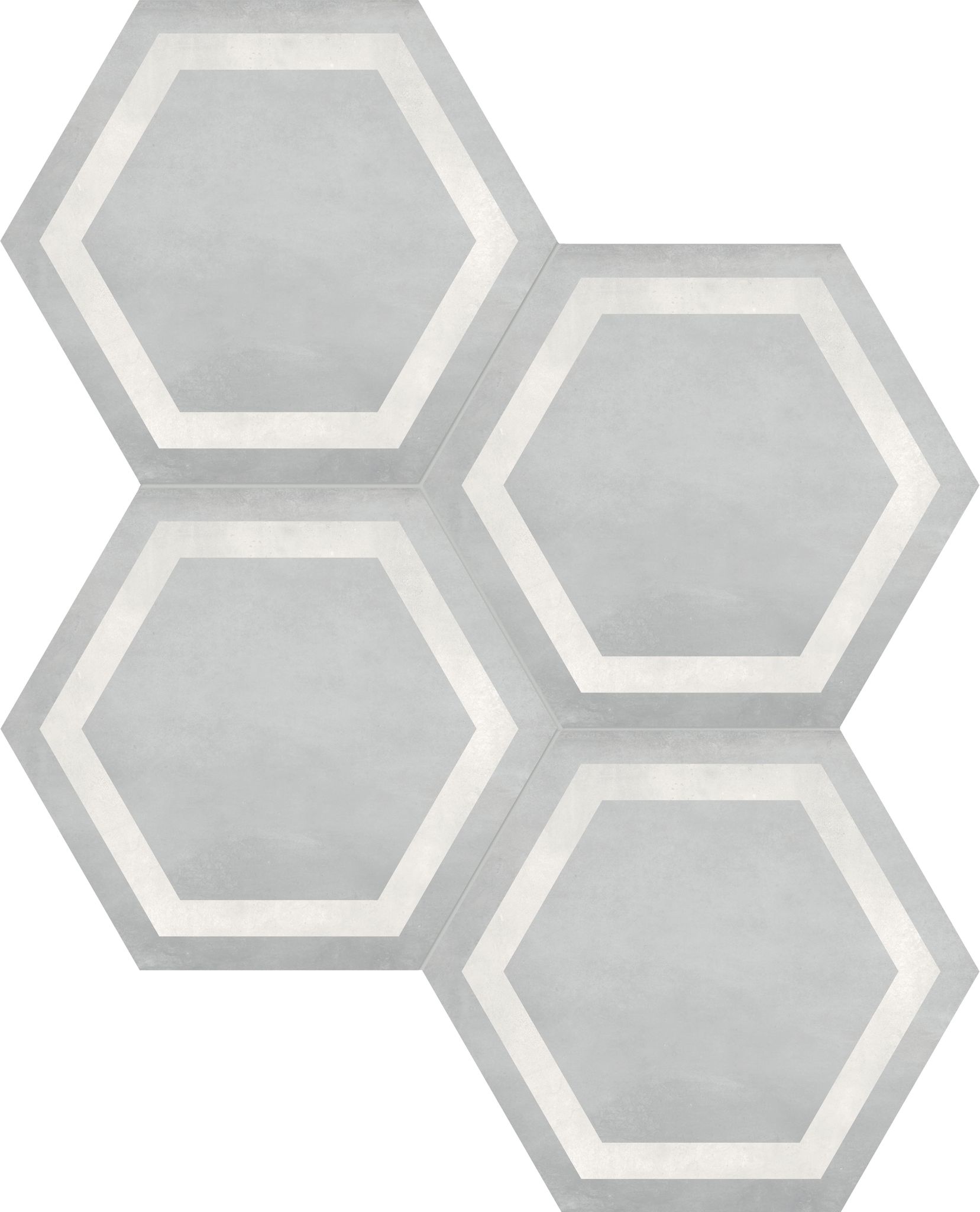 Form 7" Hexagon Frame Ice | Tile Masters