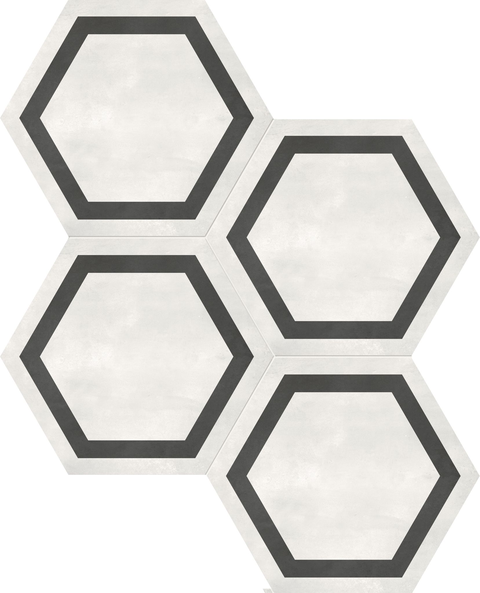 Form 7" Hexagon Frame Ivory | Tile Masters