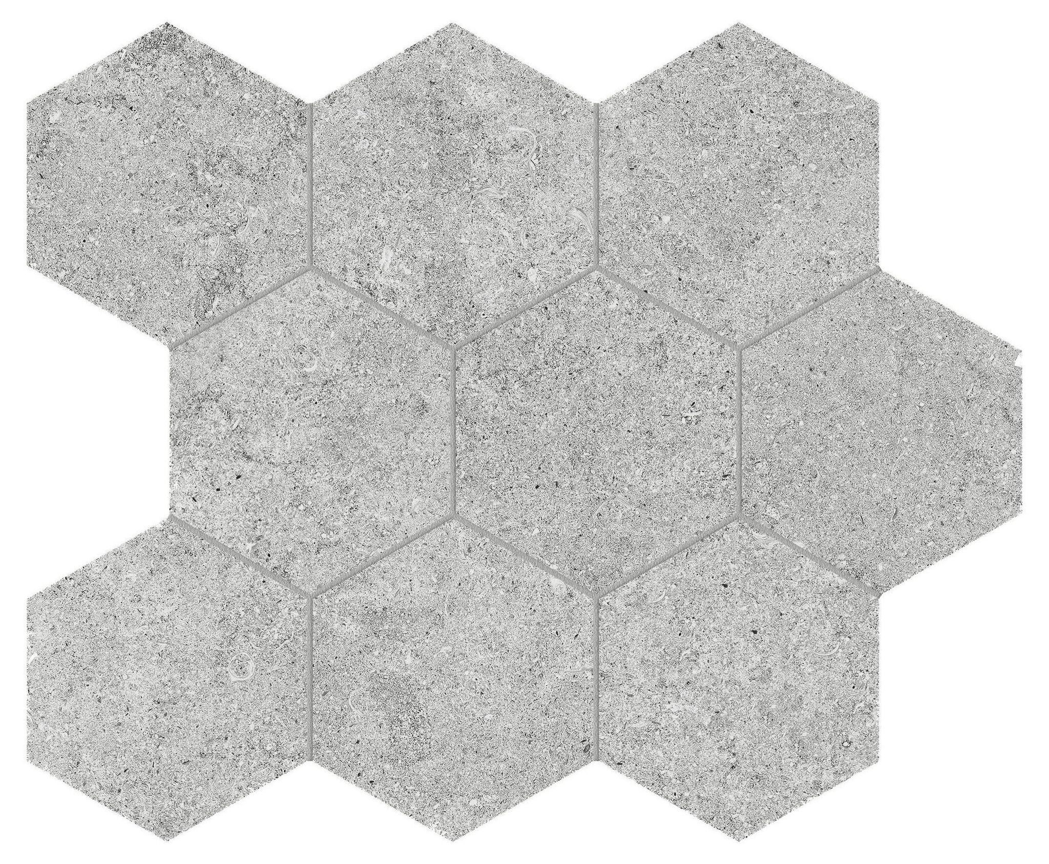 Lithoform 4" Hex Crosscut Twilight | Tile Masters