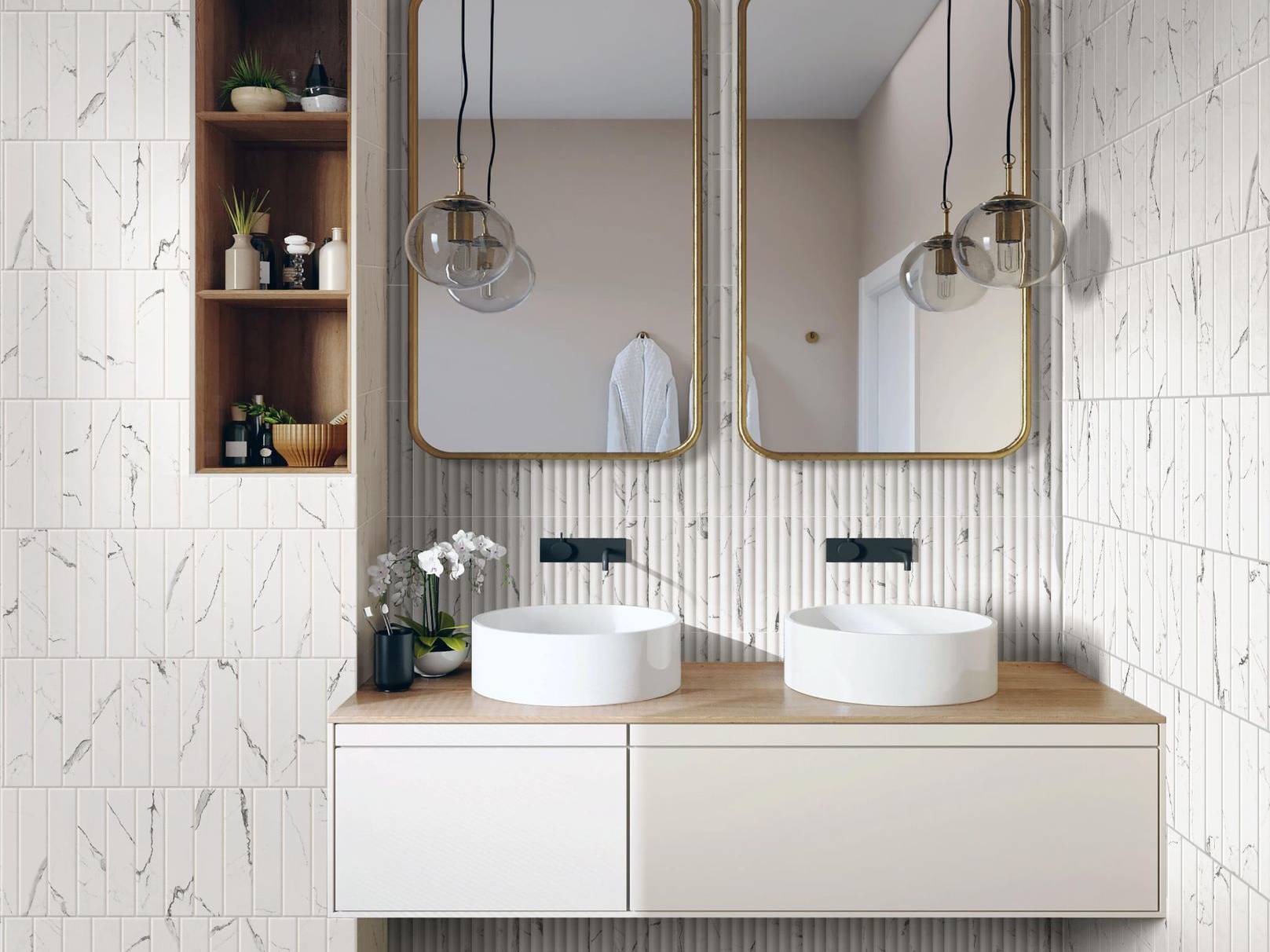 Obsession Statuario % Nero | Tile Masters