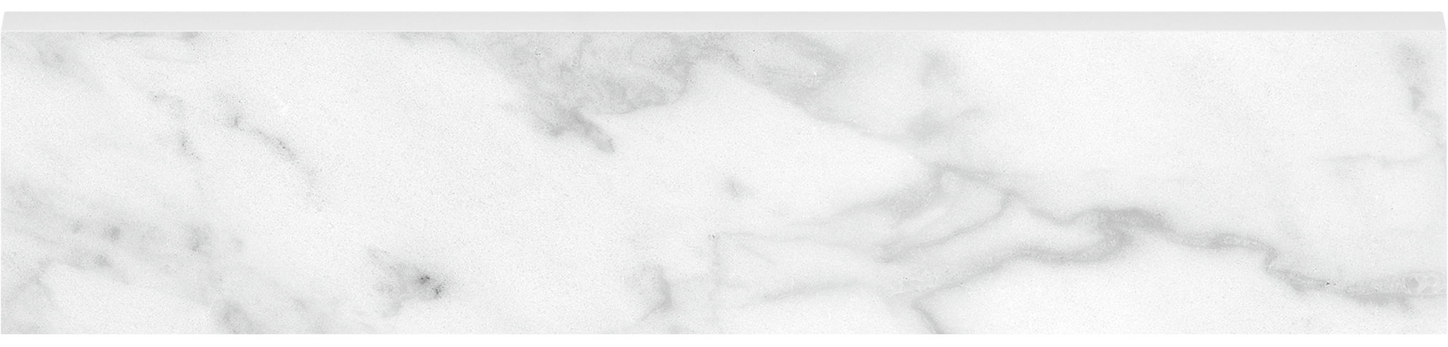 Plata 3x12 Carrara Abisso Bullnose Polished | Tile Masters