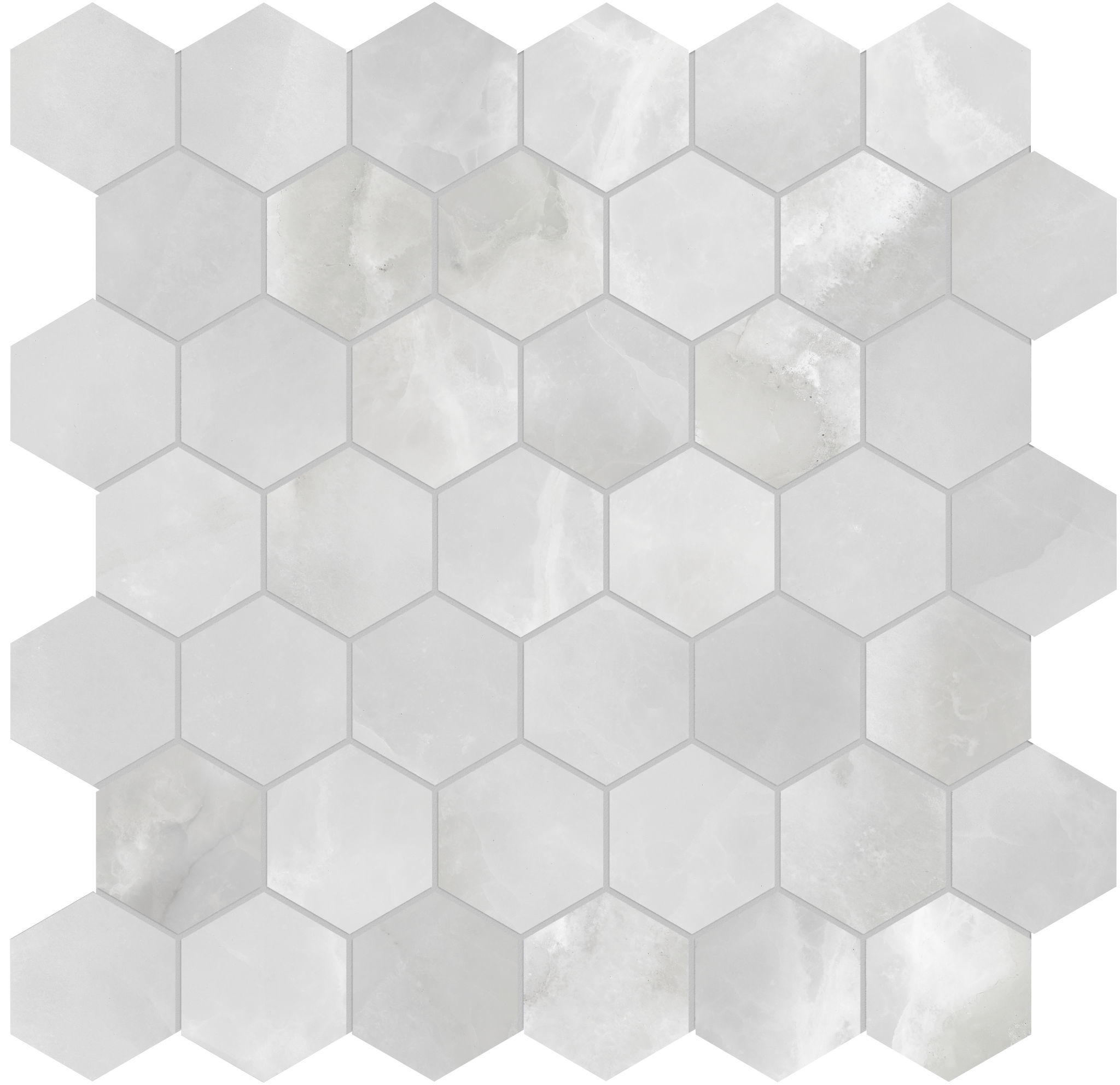 Plata Onyx Crystallo 2 Hexagon Polished | Tile Masters