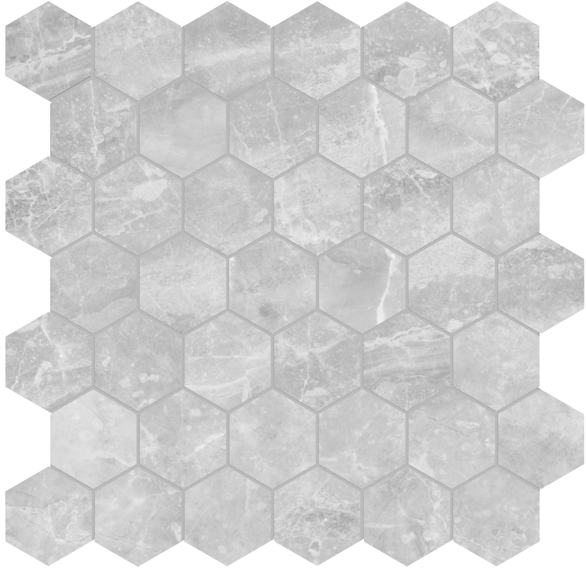 Plata Perla Grigia 2 Hexagon Polished | Tile Masters
