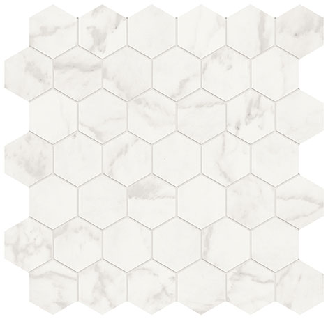 Royal Stoneworks 2" Cloudstone White Hex | Tile Masters