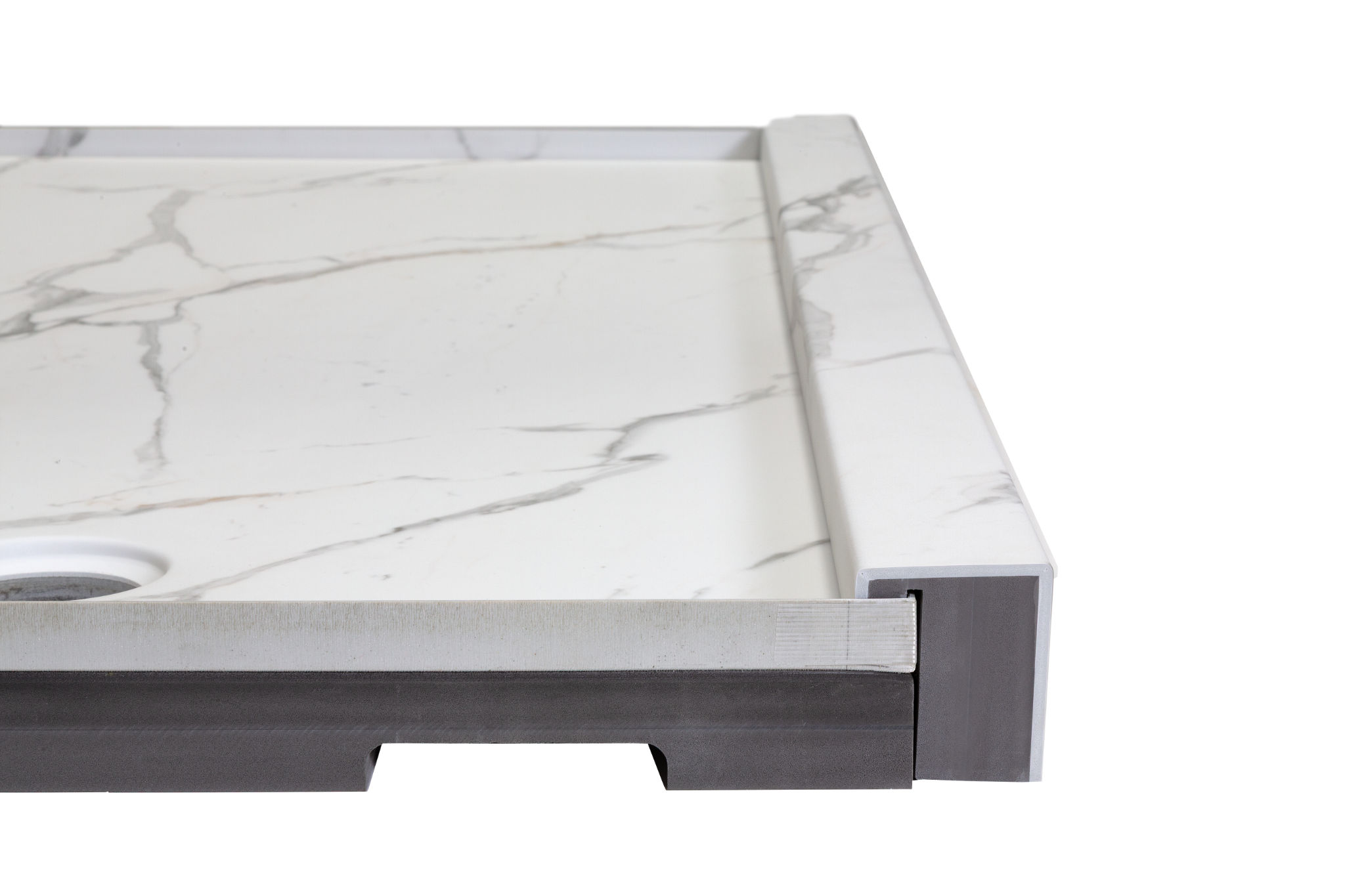 Shower Pan 30x60 Bianco Marble | Tile Masters