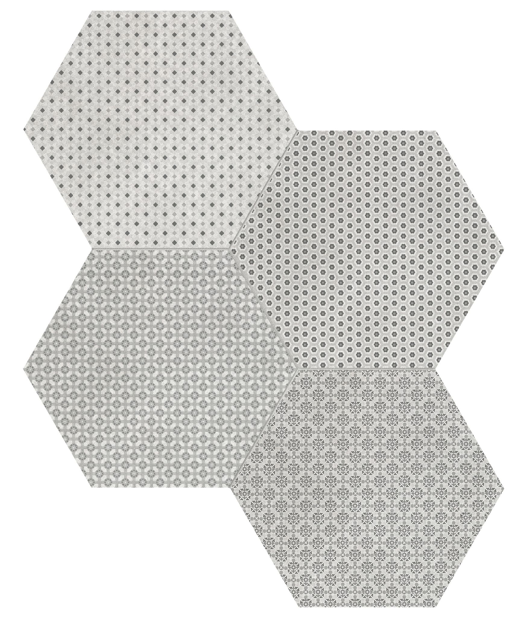 Tapestri 8.5 Wool Blend Hexagon | Tile Masters